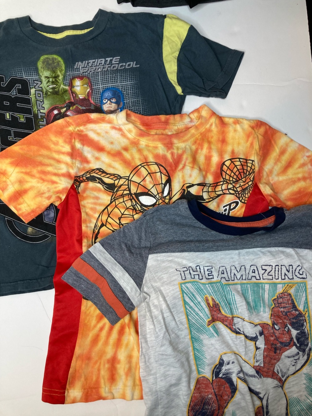 Marvel Spider-Man Orange Tie-Dye Tee set of 3